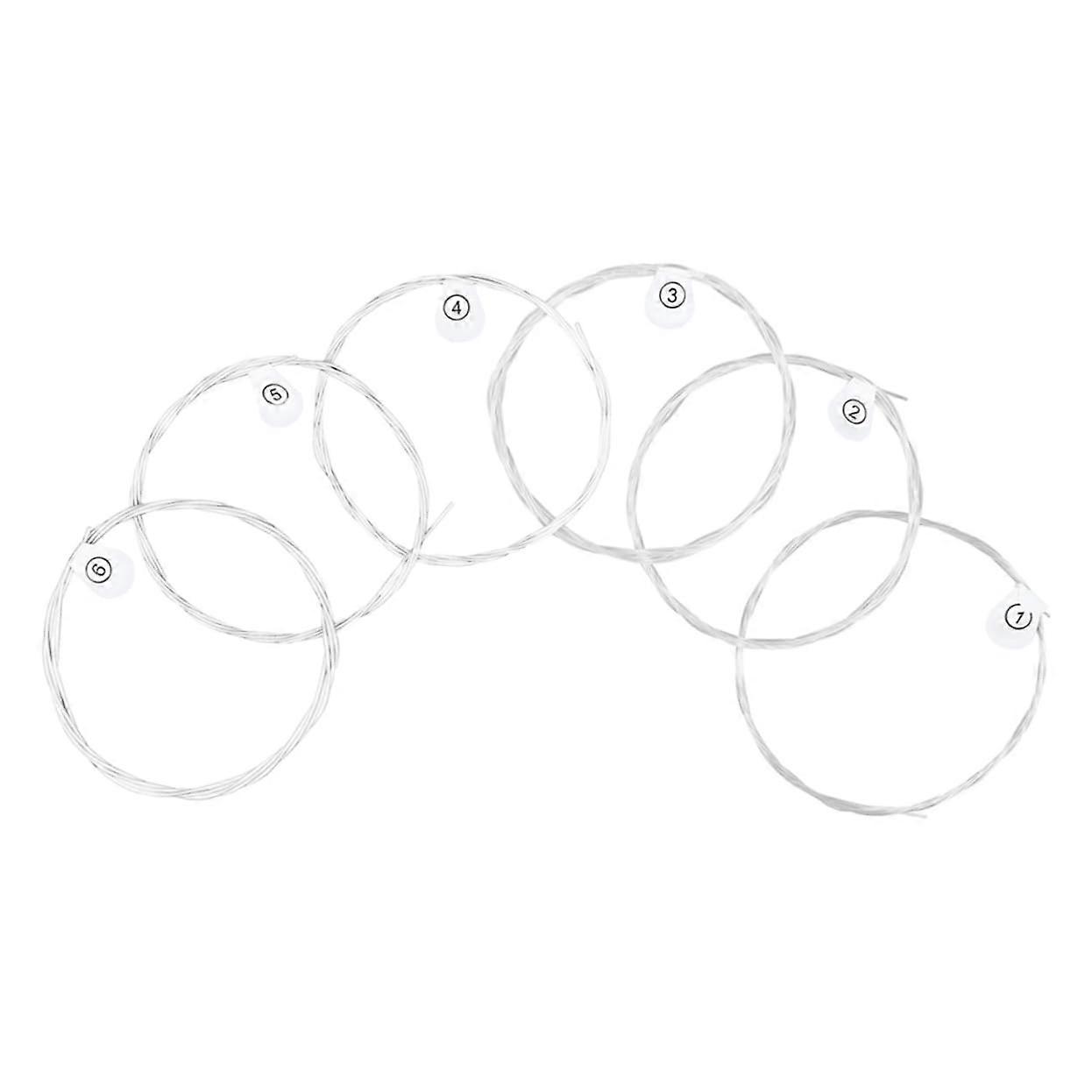 1Set Acoustic Guitar Strings Replacement Strings Made of Durable Material for Classical and Folk Guitars for Musicians