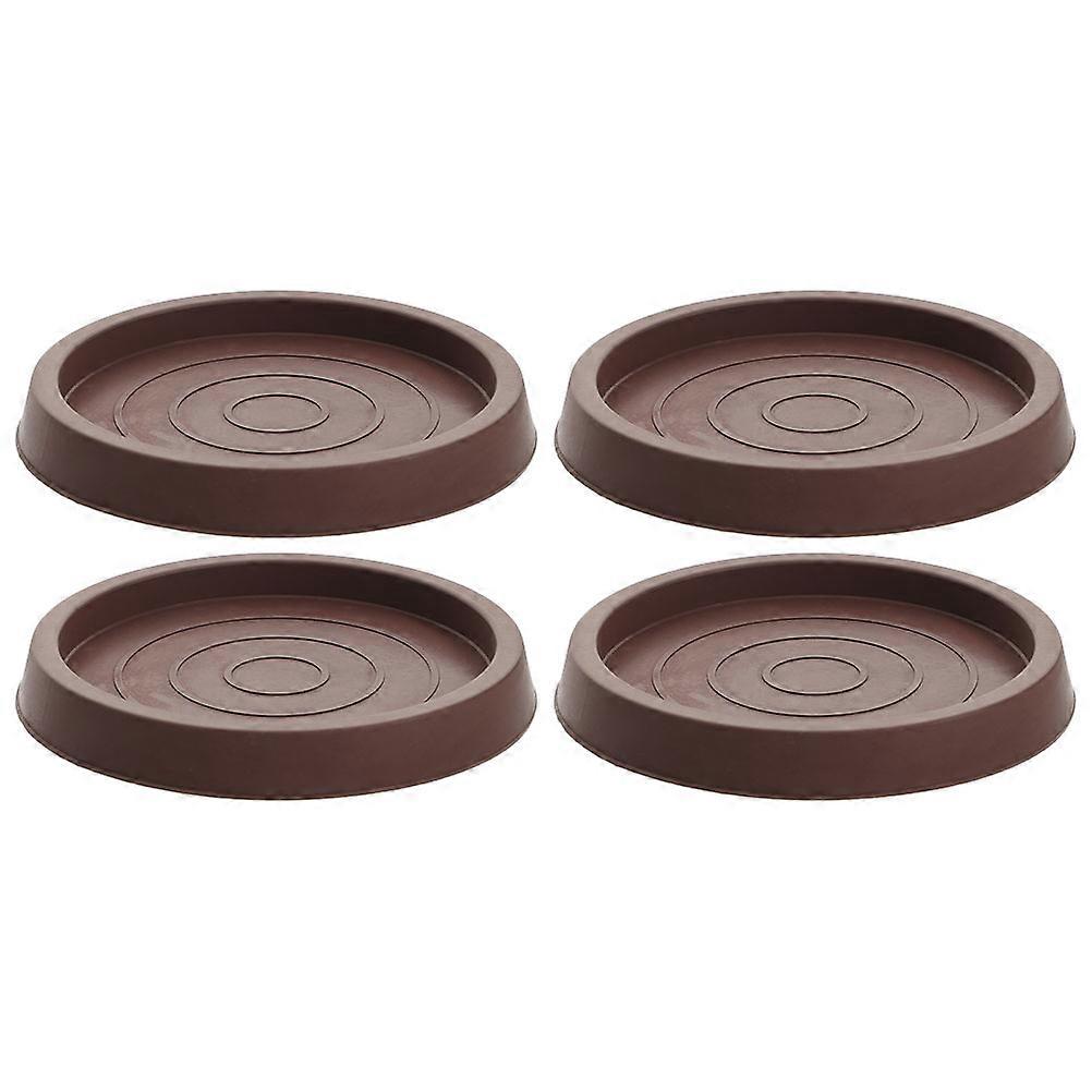 4Pcs Rubber Furniture Leg Coasters Anti slip Caster Stoppers for Carpets