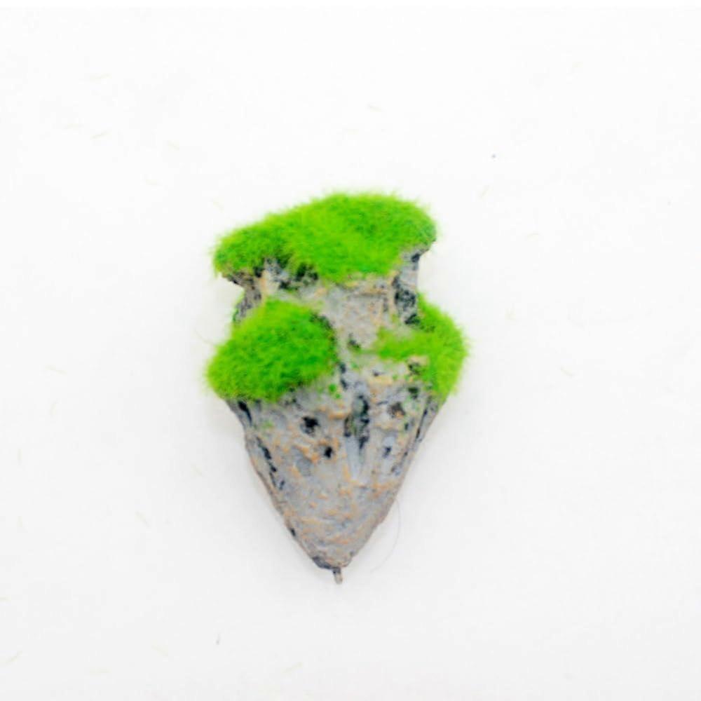 Resin Artificial Floating Moss Stone Rocks for Aquarium Fish Tank Landscape Ornament - Small Size Greens