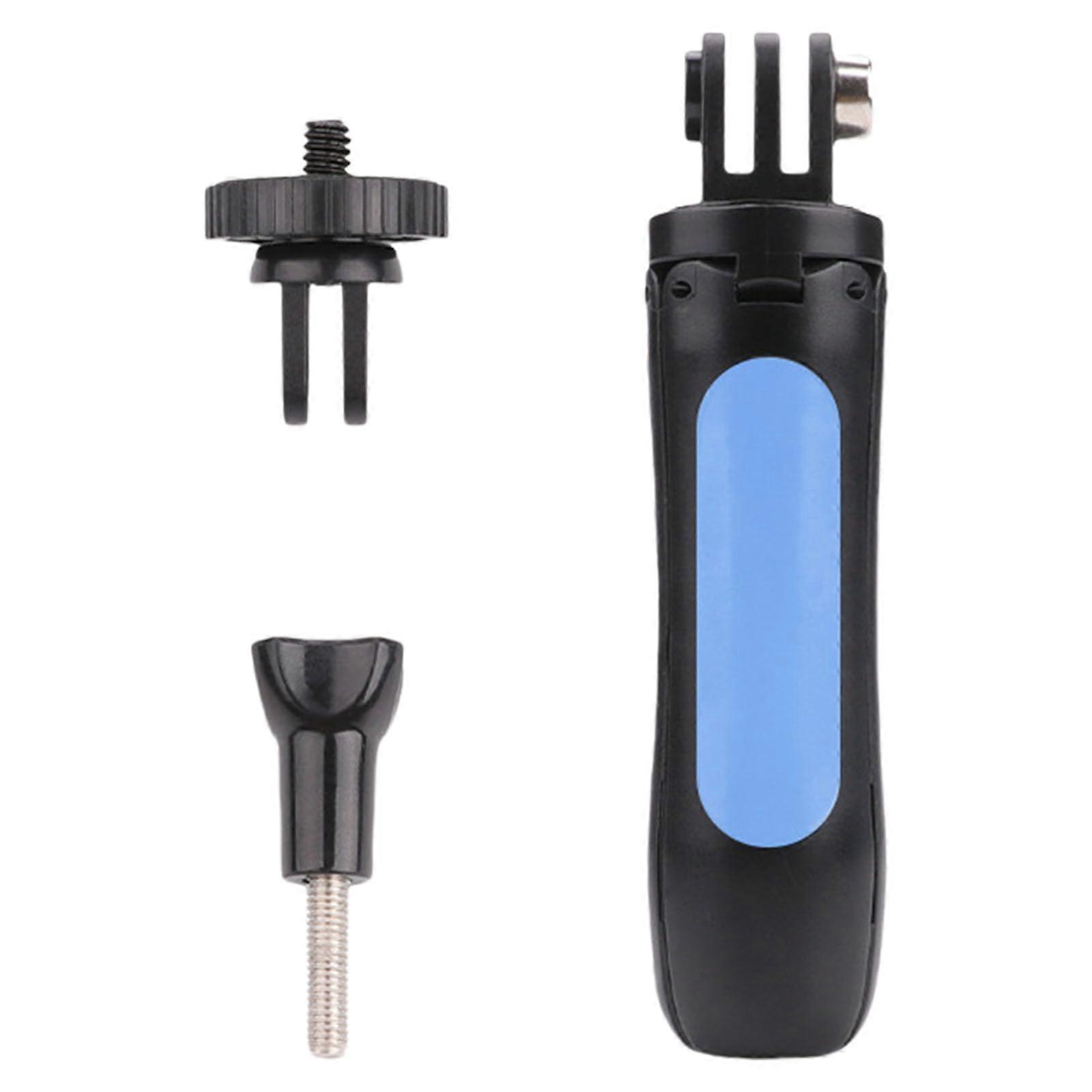 360 Degree Action Camera Tripod NonSlip Rubberized Leg Compact Blue