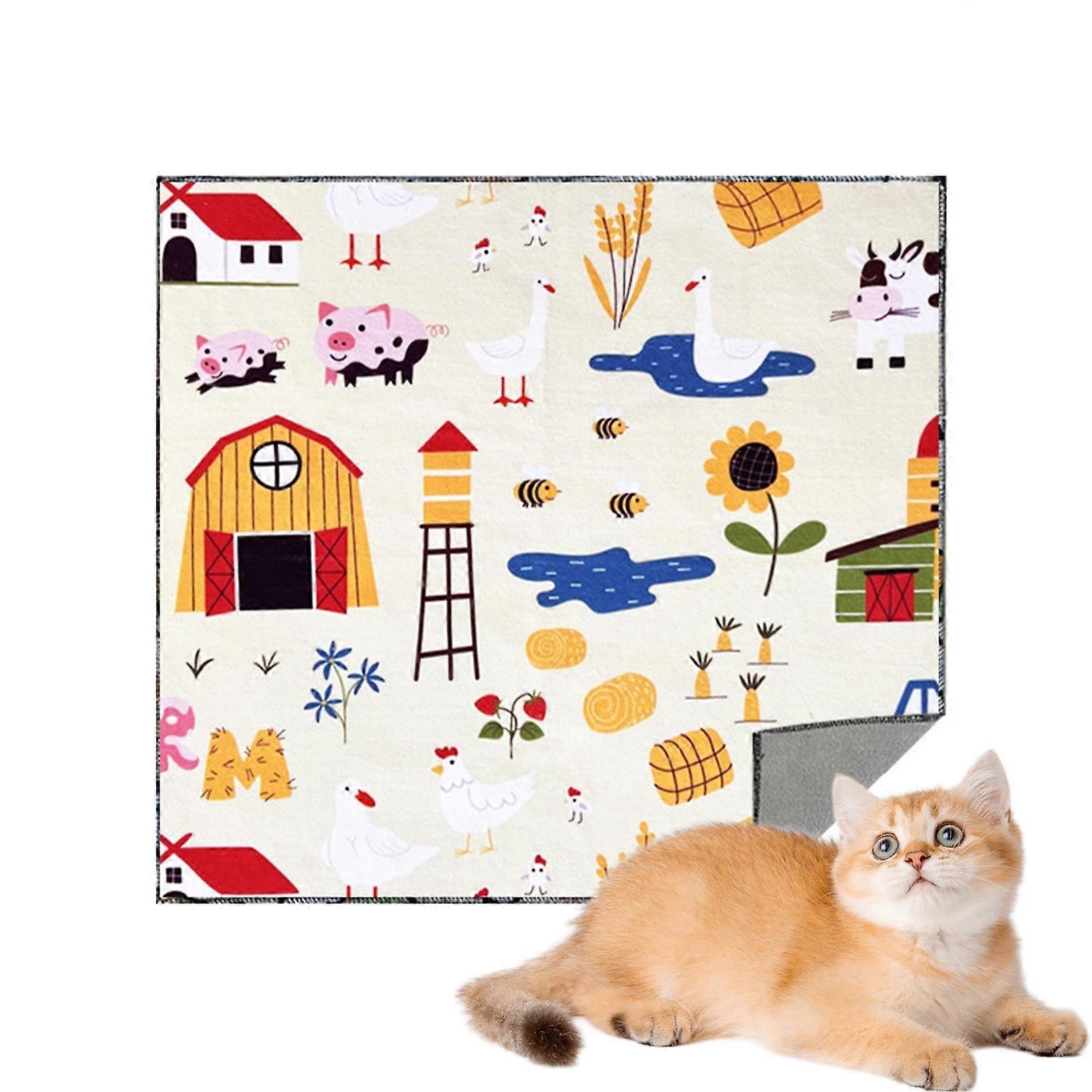 Self-Adherent Cat Swaddle Wrap For Grooming, Nail Clipping, Calming - Adjustable Size