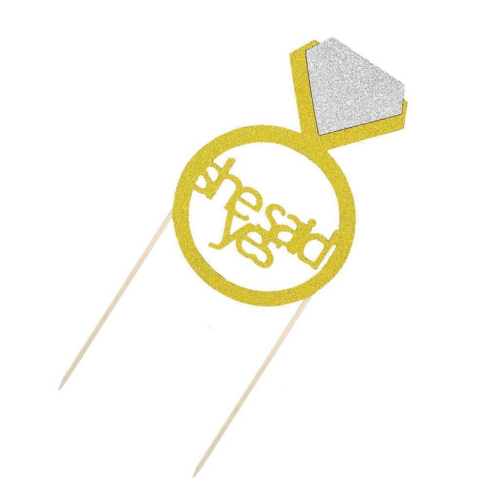 Wedding Decorations Bamboo Cake Embellishment Engagement Proposal Decorations 5Pack