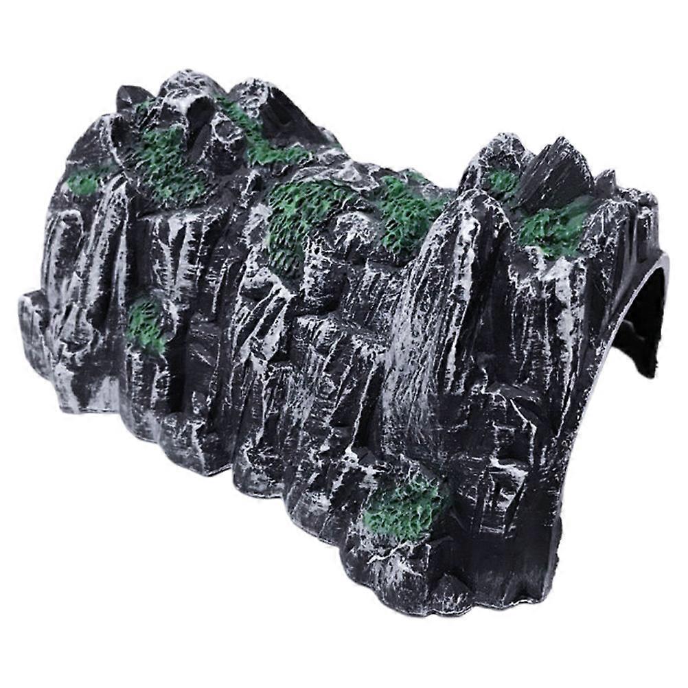Miniature Ocean Tunnel Model Simulation Rockery Train Cave Railway Tunnel Model Decorative Piece Realistic Detailing 1Pack