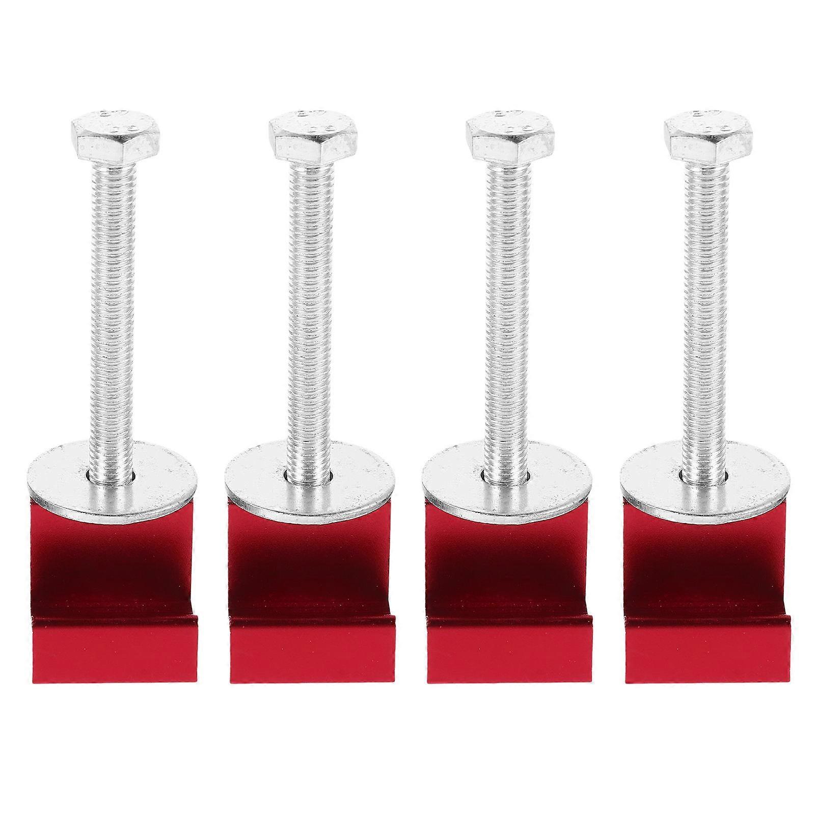 4pcs Truck Toolbox Mounting Hardware Kit with Clips Tie Down Hooks for Truck Tool Box Accessories