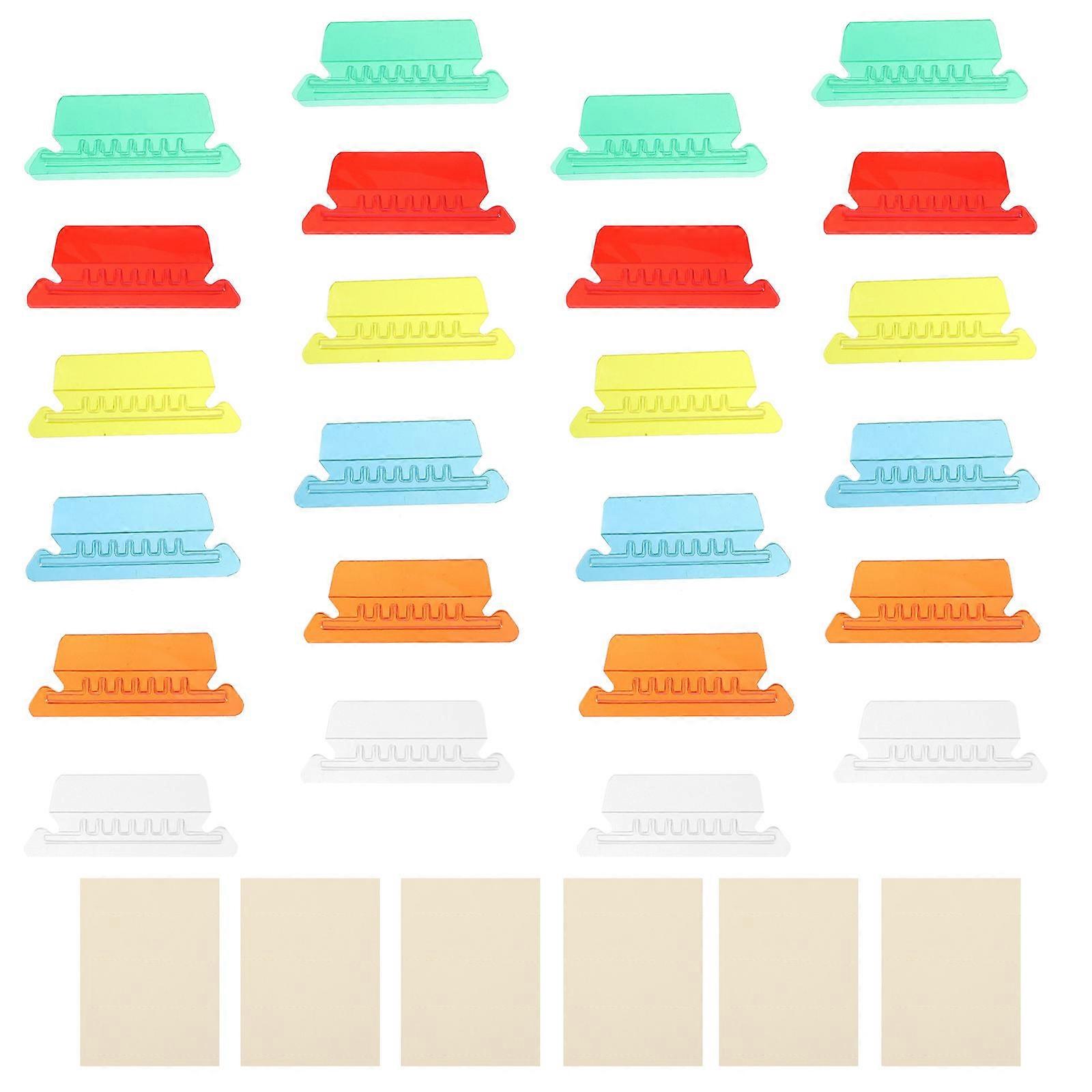 PVC Hanging File Tabs File Cartelle Etichette Design semplice per utenti aziendali Hotel Management 7.9X3.1CM 60Set