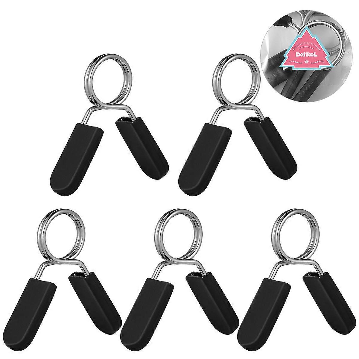 Barbell Clamp Dumbbell Clamps Enthusiasts ABS Material 5Set