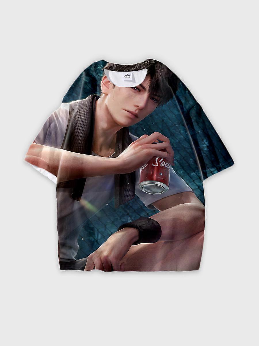 T-shirt short sleeve round neck summer casual loose E834