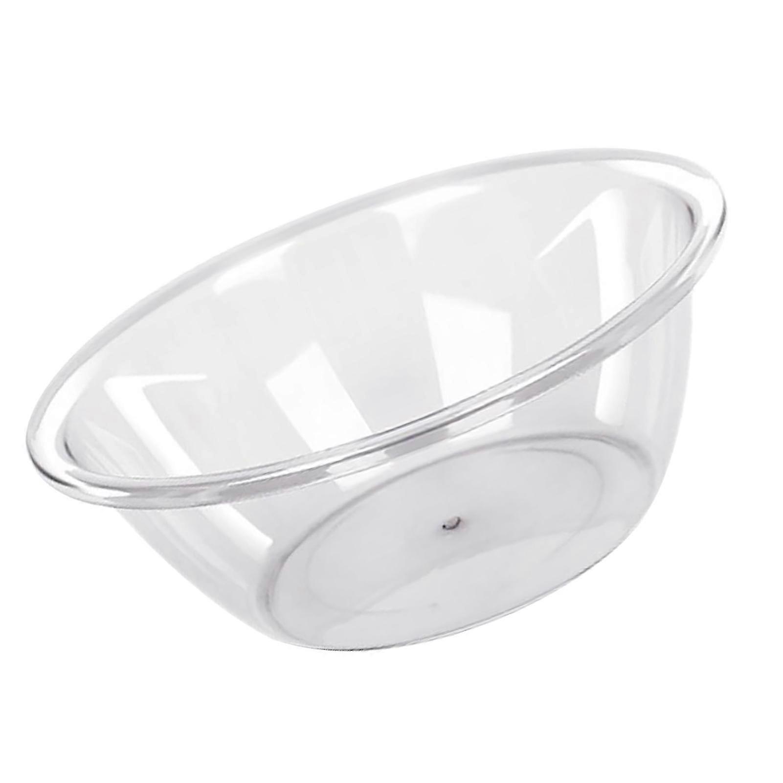 Large Capacity Transparent Plastic Washbasin - Thickened Student Dormitory Washbowl for Household Use & Everyday Cleaning