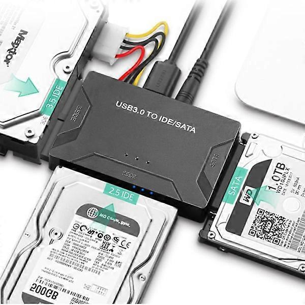USB IDE Adapter USB 3.0 to SATA IDE Hard Drive Conversion Combination