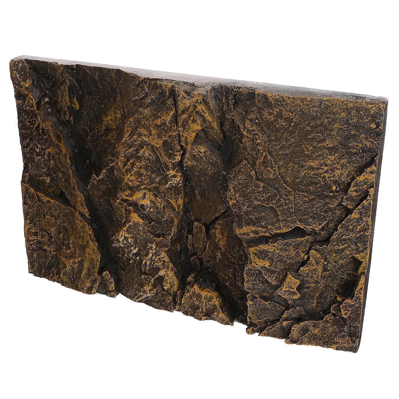 Uneven Texture Fish Tank Backdrop For Aquarium Setup 45X30X5CM Sturdy PU Material 1Pack