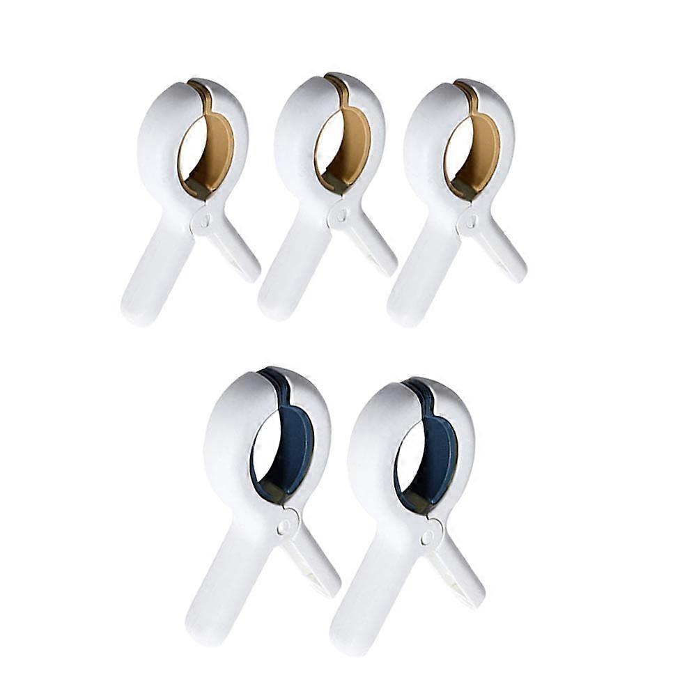 Multi-Functional Plastic Clips 6Pcs Assorted Color For Towel Clipping Home Use Resistant Technology