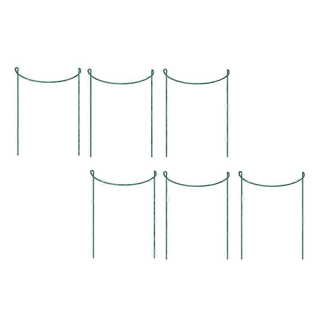 Durable Iron Plant Stands For Gardeners Prevent Strong Wind And Support Plants 40x25cm 6Pcs