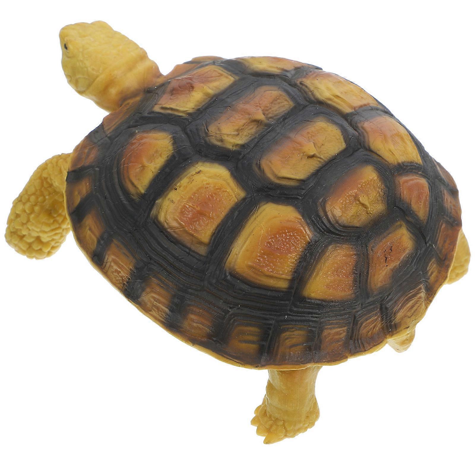 Realistic Plastic Tortoise Ornament for Home Garden Decor, Cognitive Learning Tool, Birthday and Special Occasion
