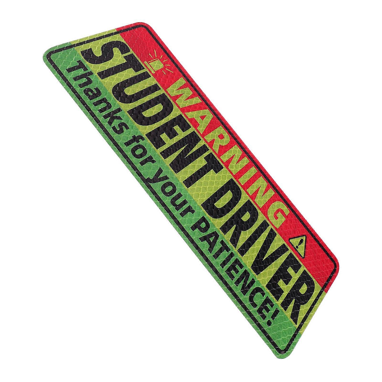 Clear Indication Magnetic Learner Driver Plate Rectangle For Driving Safety 1Pack