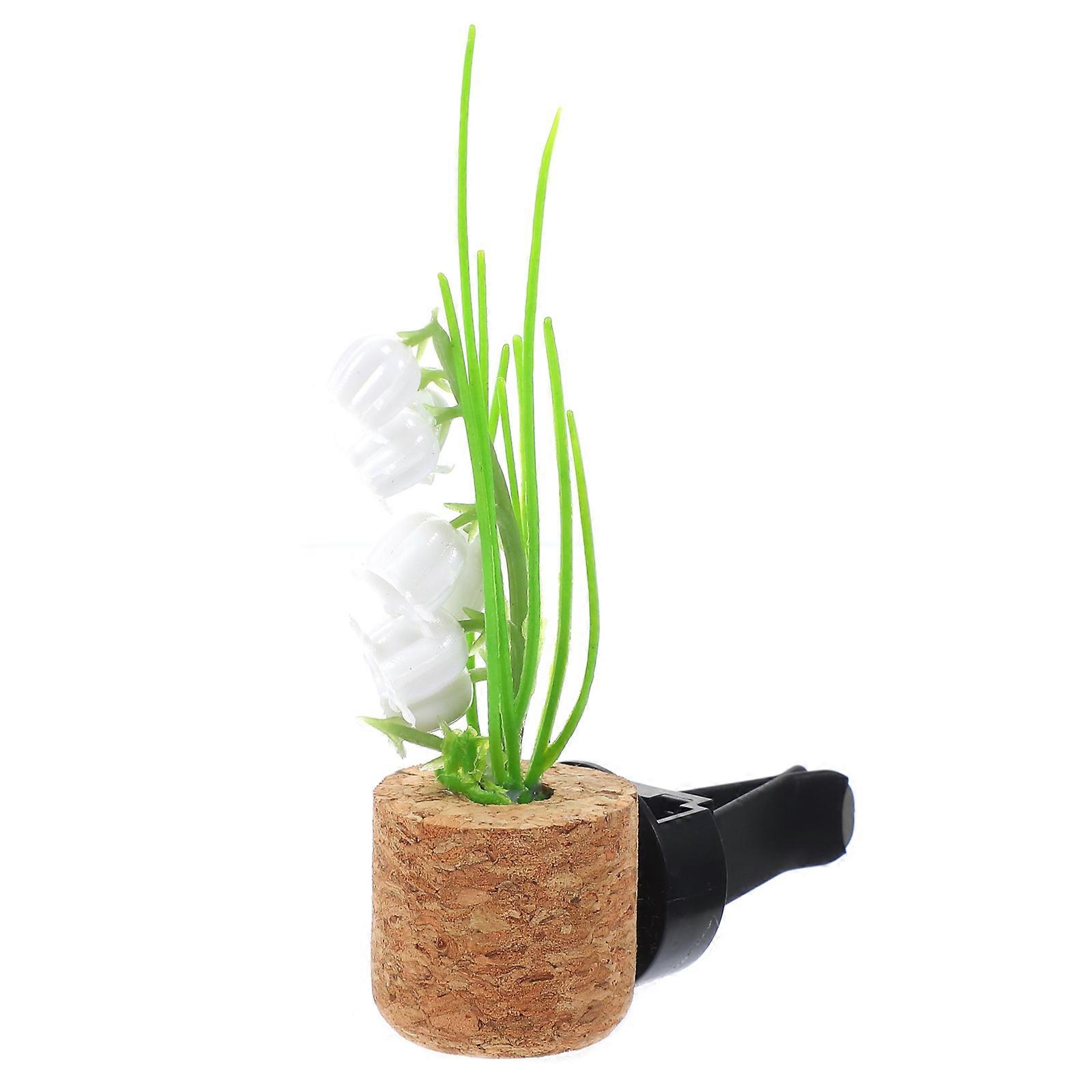 Car Vent Diffuser Clip with Simulated Plant Design, Creative Air Freshener for Vehicle Interior, Odor Covering, Easy to Use Dashboard Accessory for