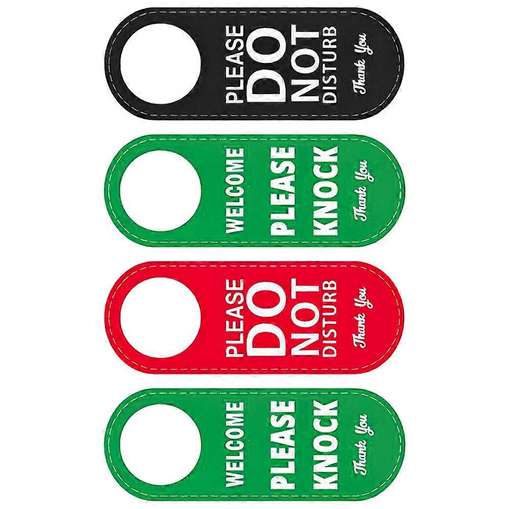 2pcs Double Sided "Please Do Not Disturb" Door Sign – Hanging Hotel Office Privacy Indicator for Meetings, Clinics & Studios