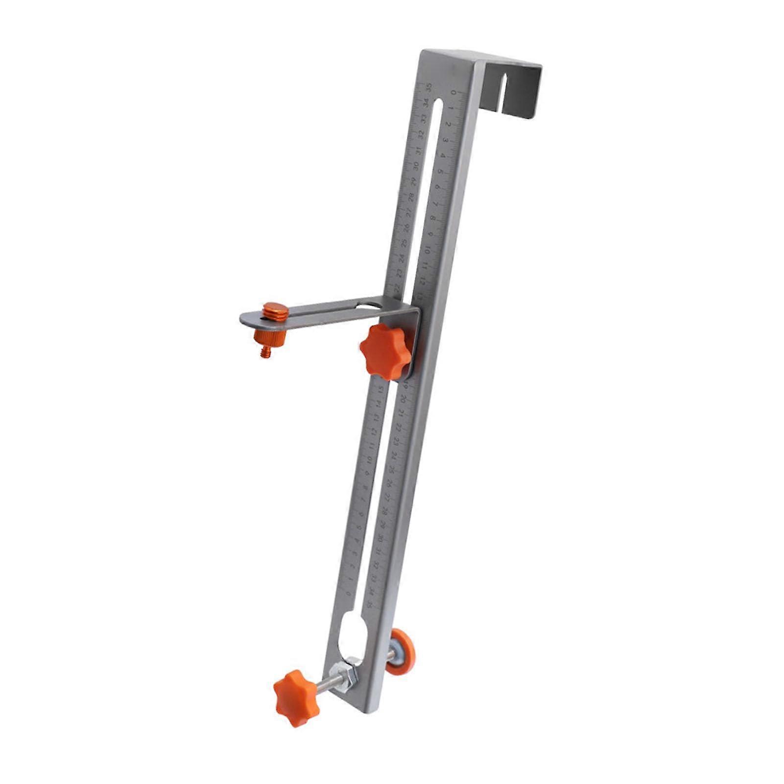 Leveling Tool Wall Mount Bracket, Wall Mount Carbon Steel Level Tool Holder HD Scale Support Rod with Adjustable Tilt Angle, Hardware Clamp Vise
