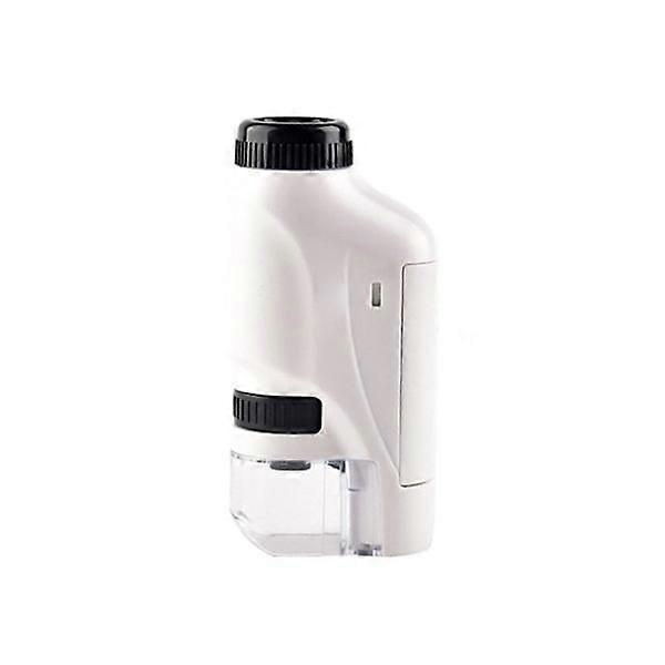 Little Marvin Microscope, Pocket Microscope, Mini Scope with LED Light, White One size