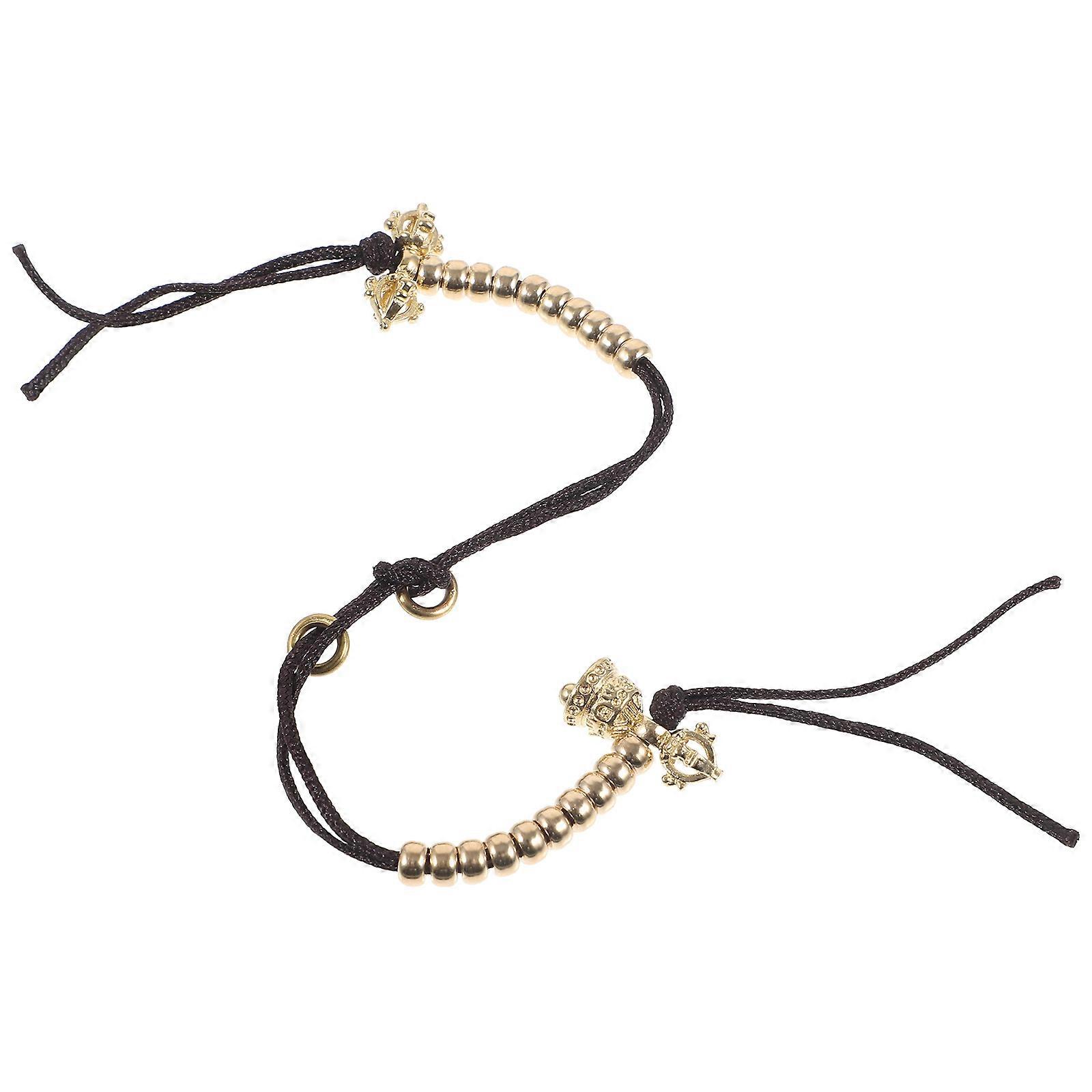 Buddhist Meditation Chanting Counter with Metal and Rope Material for Decoration Multi Color 2pcs