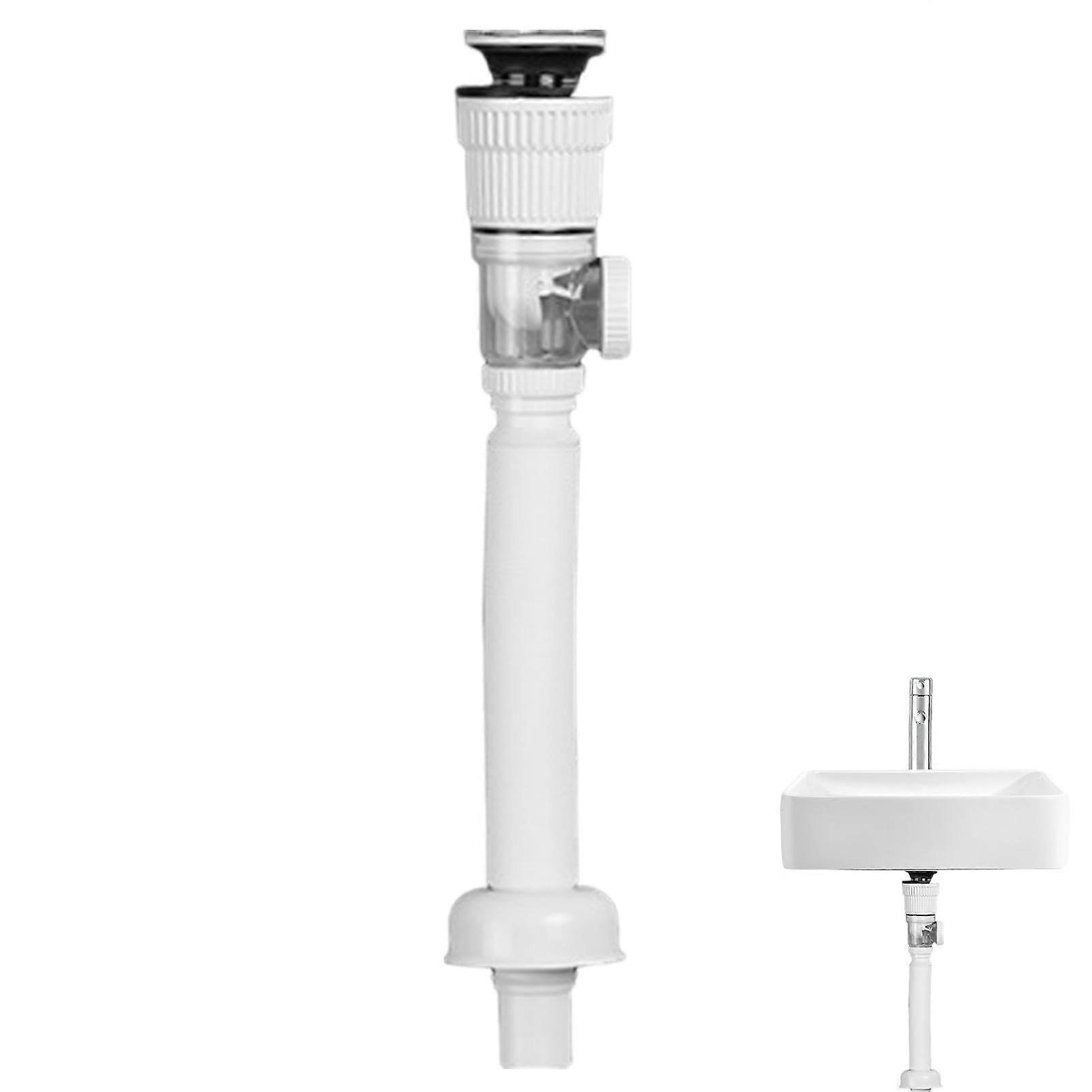 Flexible drainage set, sink drain, anticlogging, siphon hose, transparent