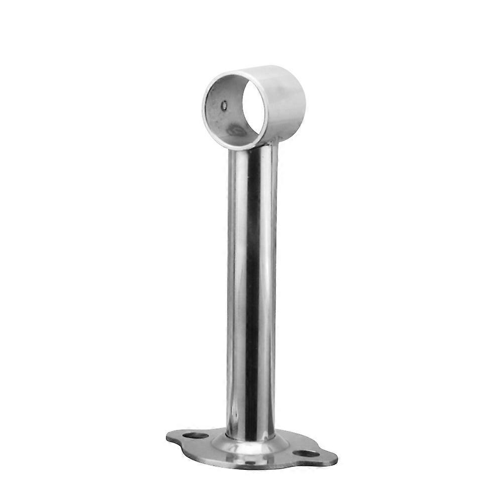 Stainless Steel Closet Hanging Rod Bracket Flange Support for Clothes – Easy Installation, Adjustable Height for Wardrobes and Drying Racks