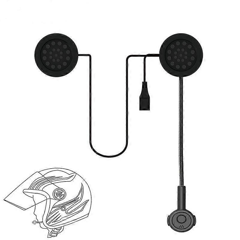 Wireless Bluetooth-compatible Headset Motorcycle Helmet Handsfree Music Calling Headphone