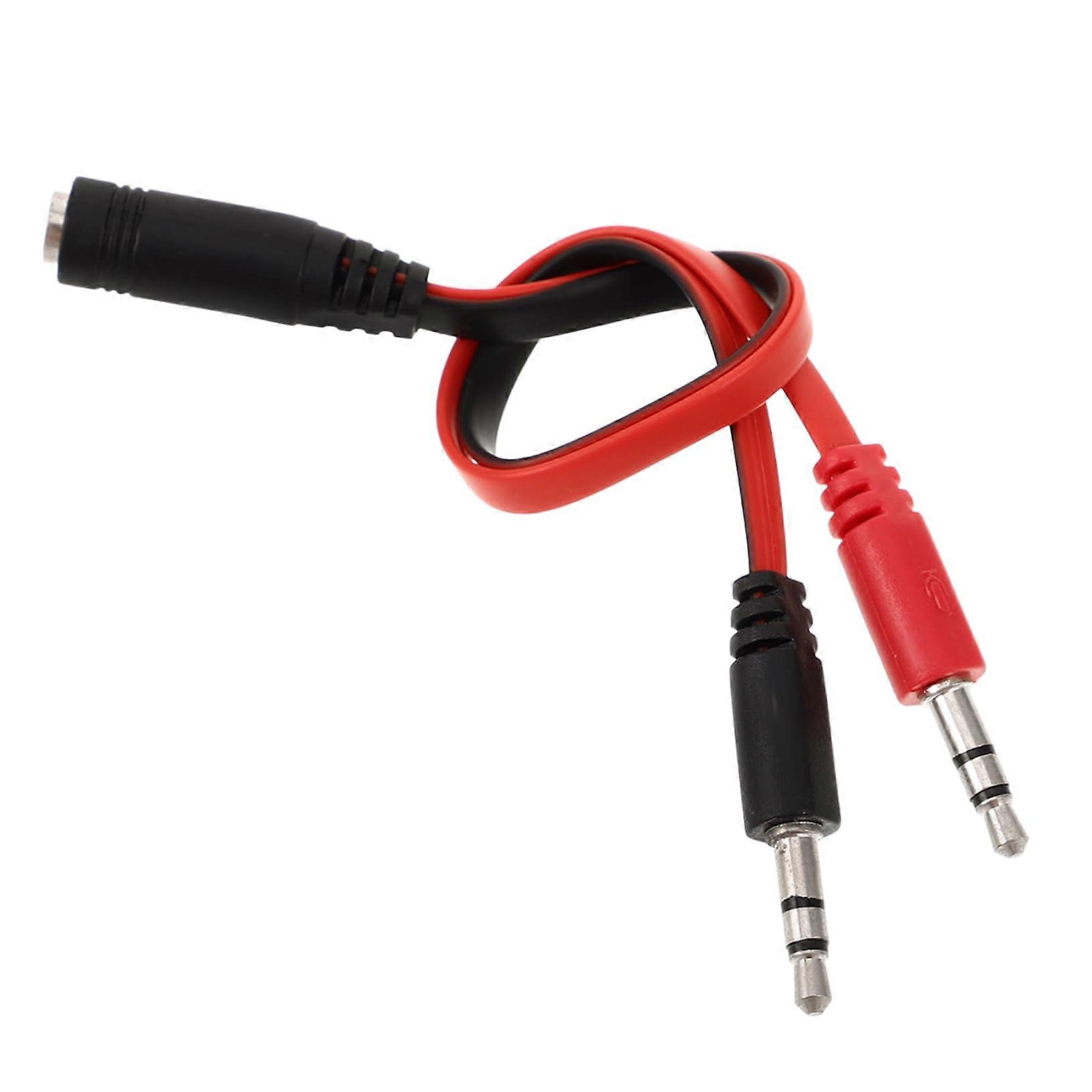 TRRS Audio Splitter Cable for Microphone and Headphones, Durable and Flexible Audio Cable for Simultaneous Music Enjoyment on Smartphones and Laptops