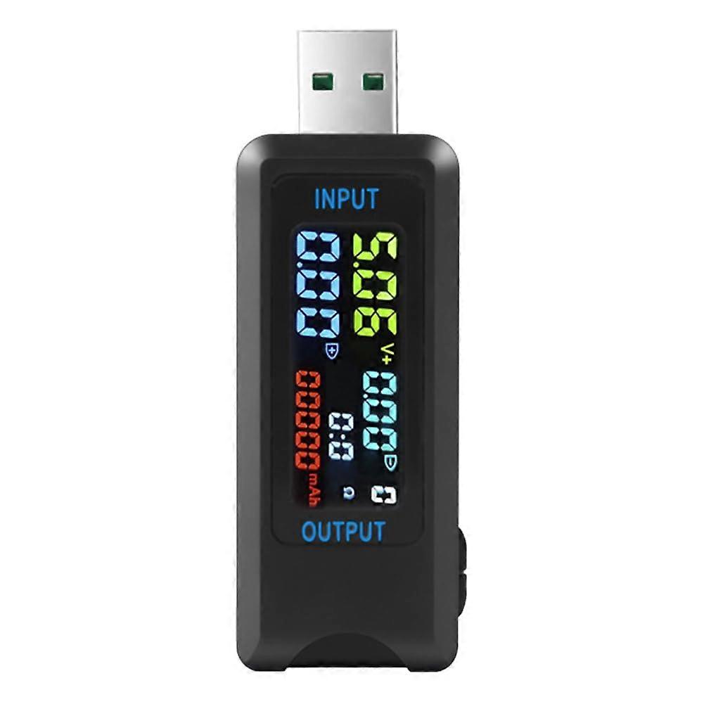 DC Digital Voltmeter Amperimeter USB Tester For Power Bank Charging Display - ABS Material, Voltage & Current Measurement