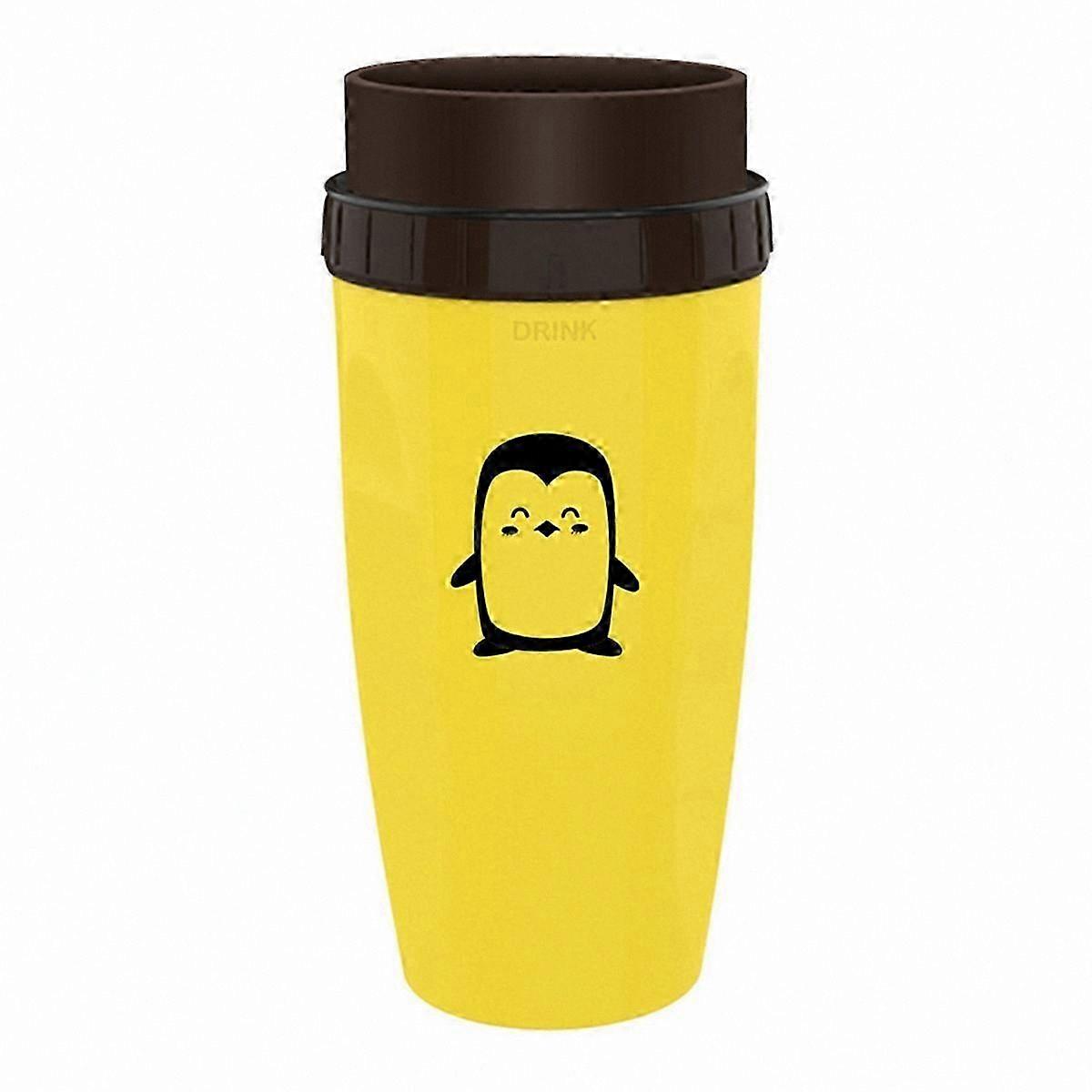 Penguin Straw Cup for Cold Drinks, Coffee and Juice, French Twist Design