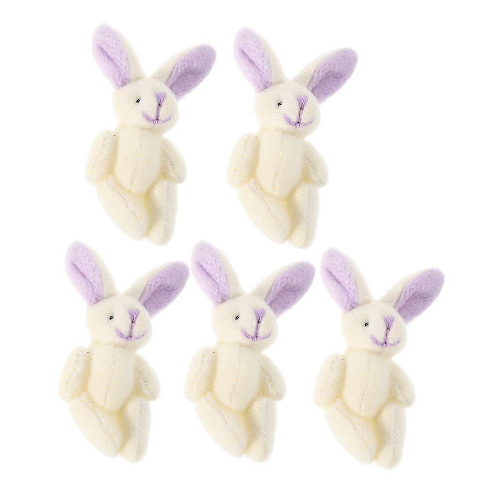 Cute Bunny Shaped Keychains, Soft Material Rabbit Pendant, Ideal Birthday Favor Gifts