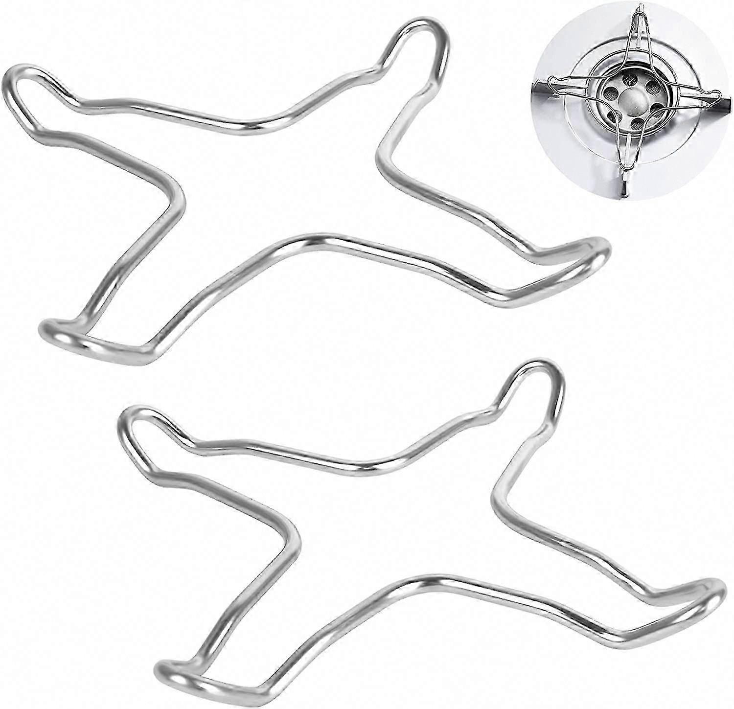 Set of 2 Stainless Steel Gas Reducer for Gas Hob, Griddle, Griddle, Griddle, Trivet, Wok Holder, Gas Pan