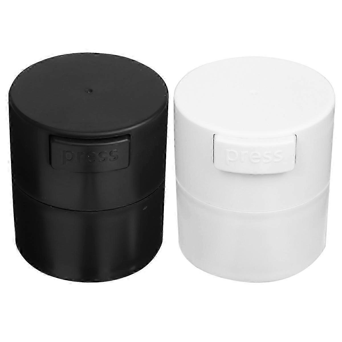 Travel-Friendly Rectangular Eyelash Glue Storage Jars - Seal Glue Container Set of 2 Plastic Cases