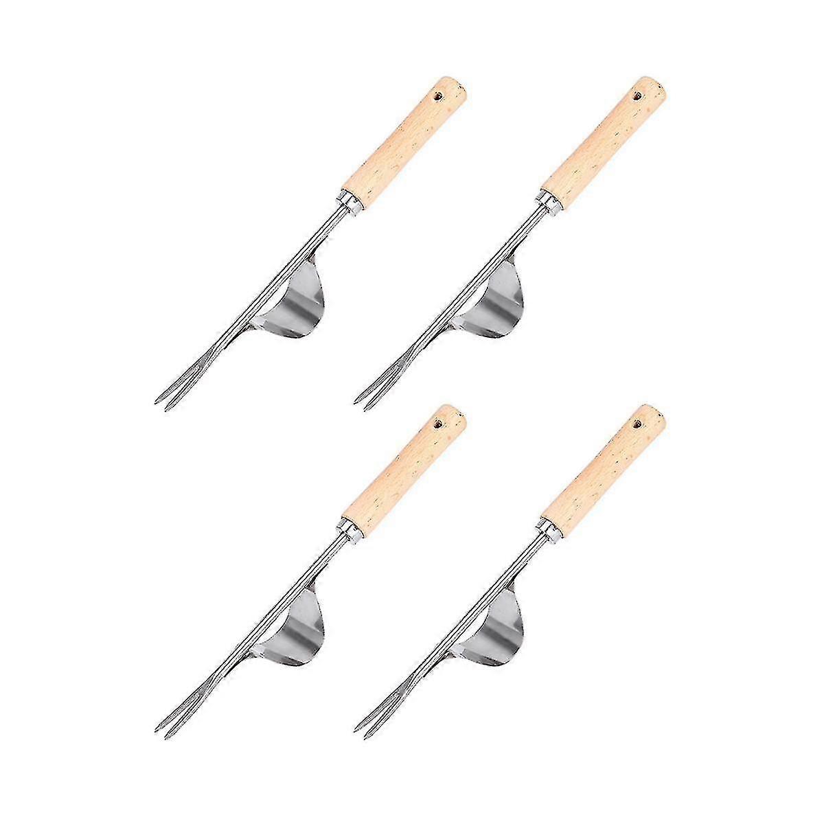 Manual Weeder, 4 Pieces, Labor-Saving Deep Digging, Rust-Resistant and Durable