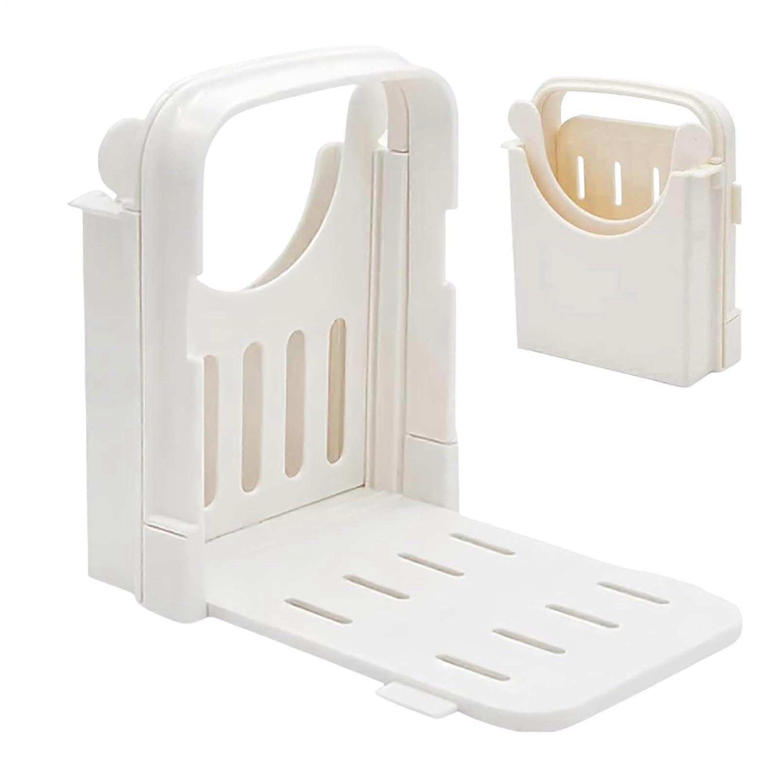 Bread Loaf Slicer, Non-Slip Manual Cutting Aid for Homemade Bread, Bagels, Cheese, and Ham, Adjustable Size