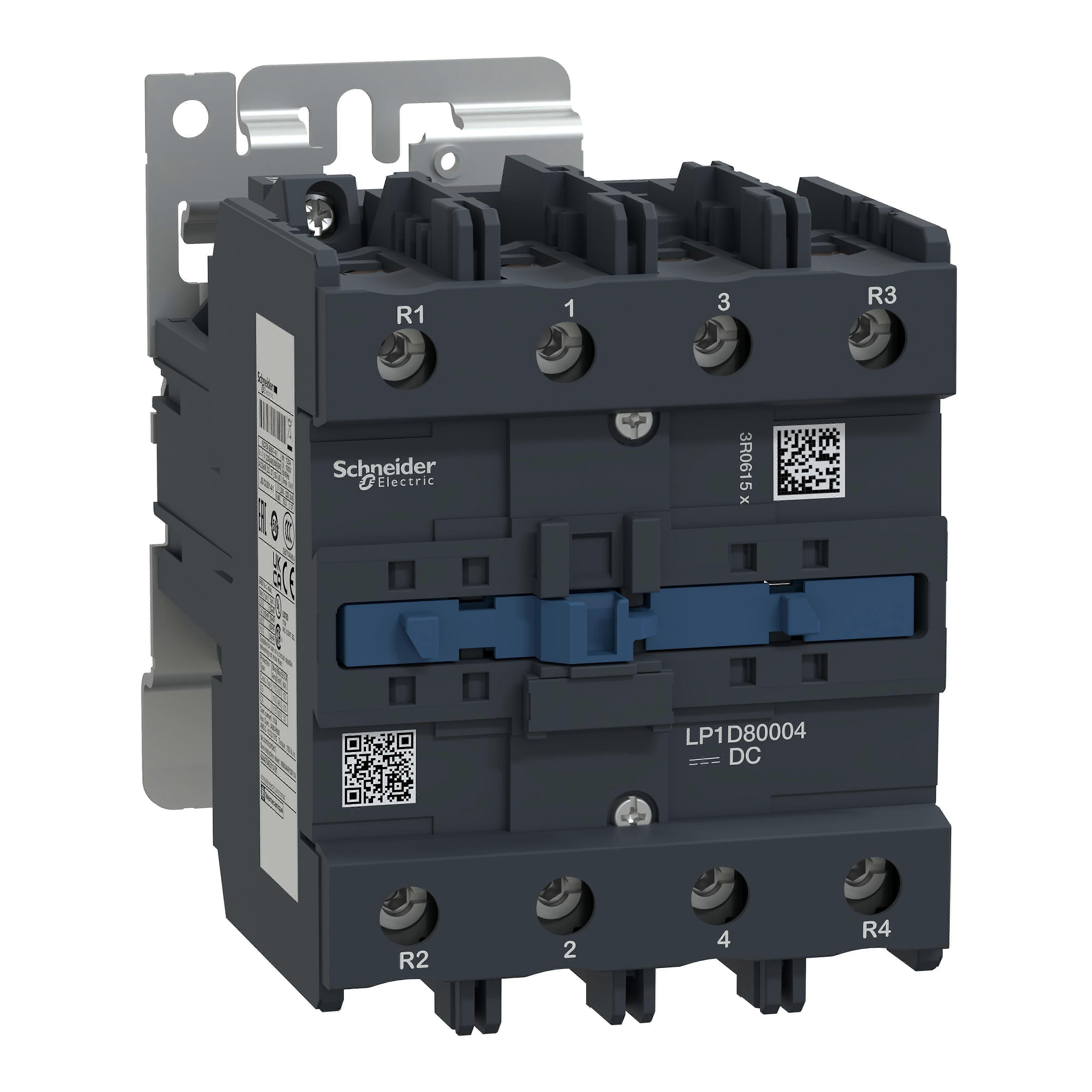 Schneider Contactor 48v Dc Coil 125a 4-pole Tesys D Lp1d80004ed