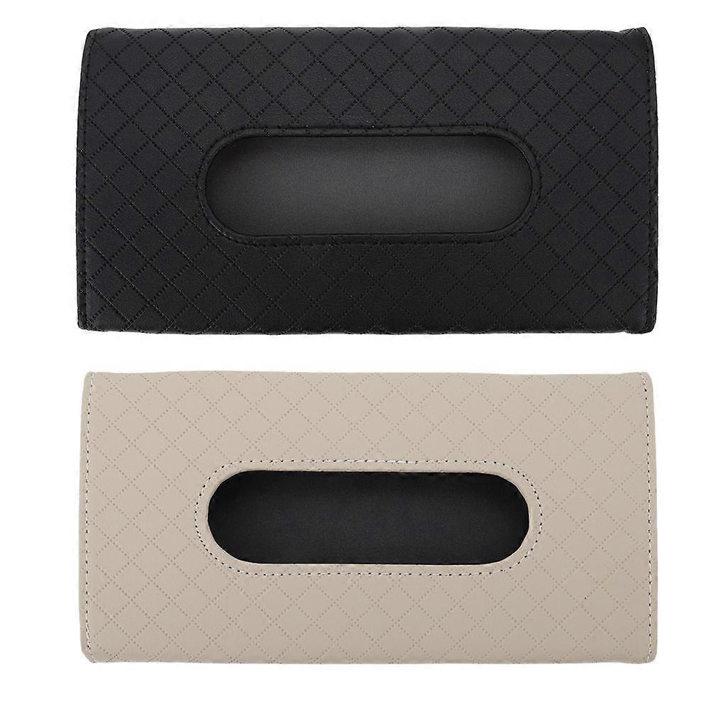 Sun Visor Tissue Holder 2pcs Durable Car Interior Dispenser for Tissues, Masks, and Gloves Multi Purpose Napkin Case