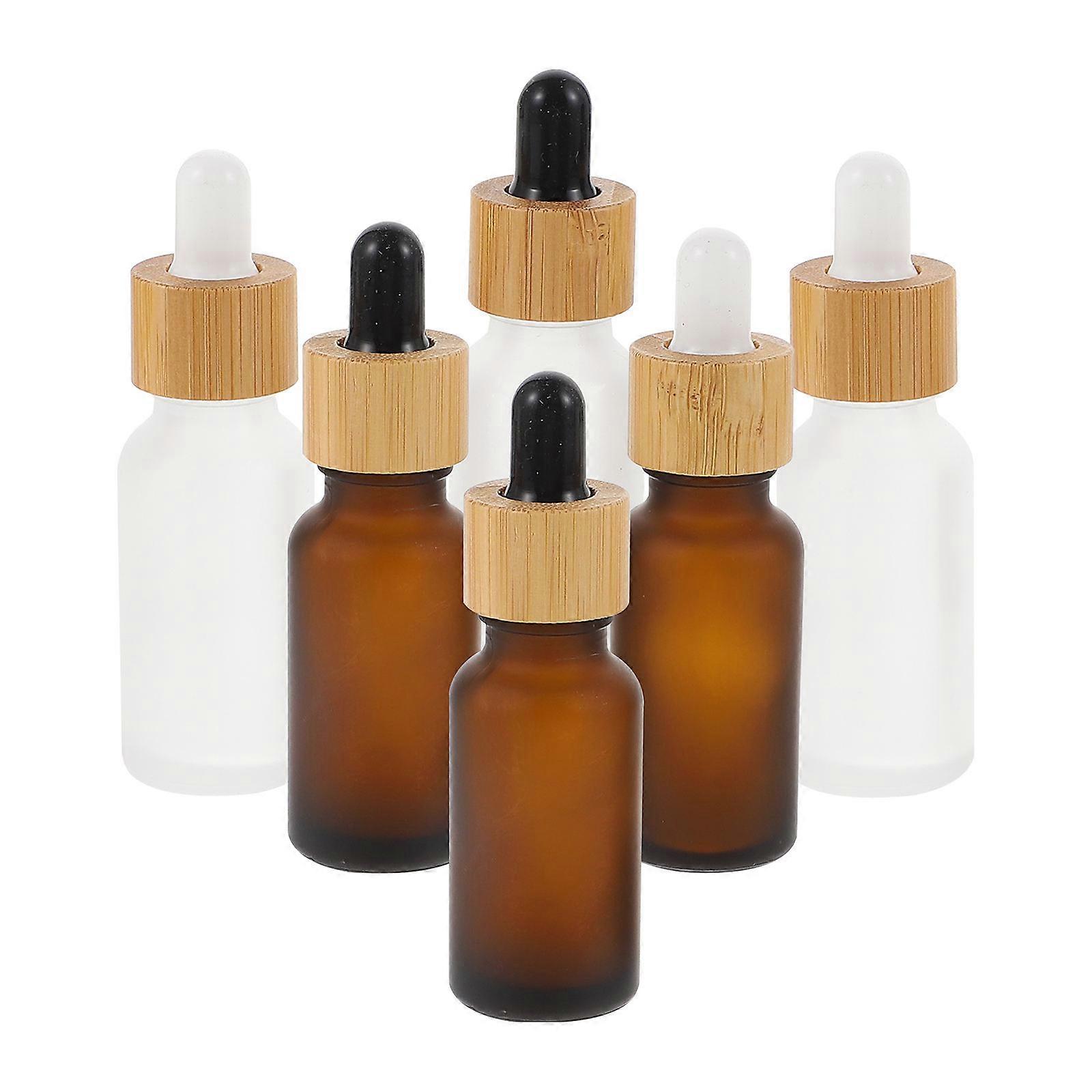 Tragbare Ölflasche 6Pack Frosted Dropper Container für den täglichen Gebrauch Mischfarbe Gute Luftdichtheit Abgabe