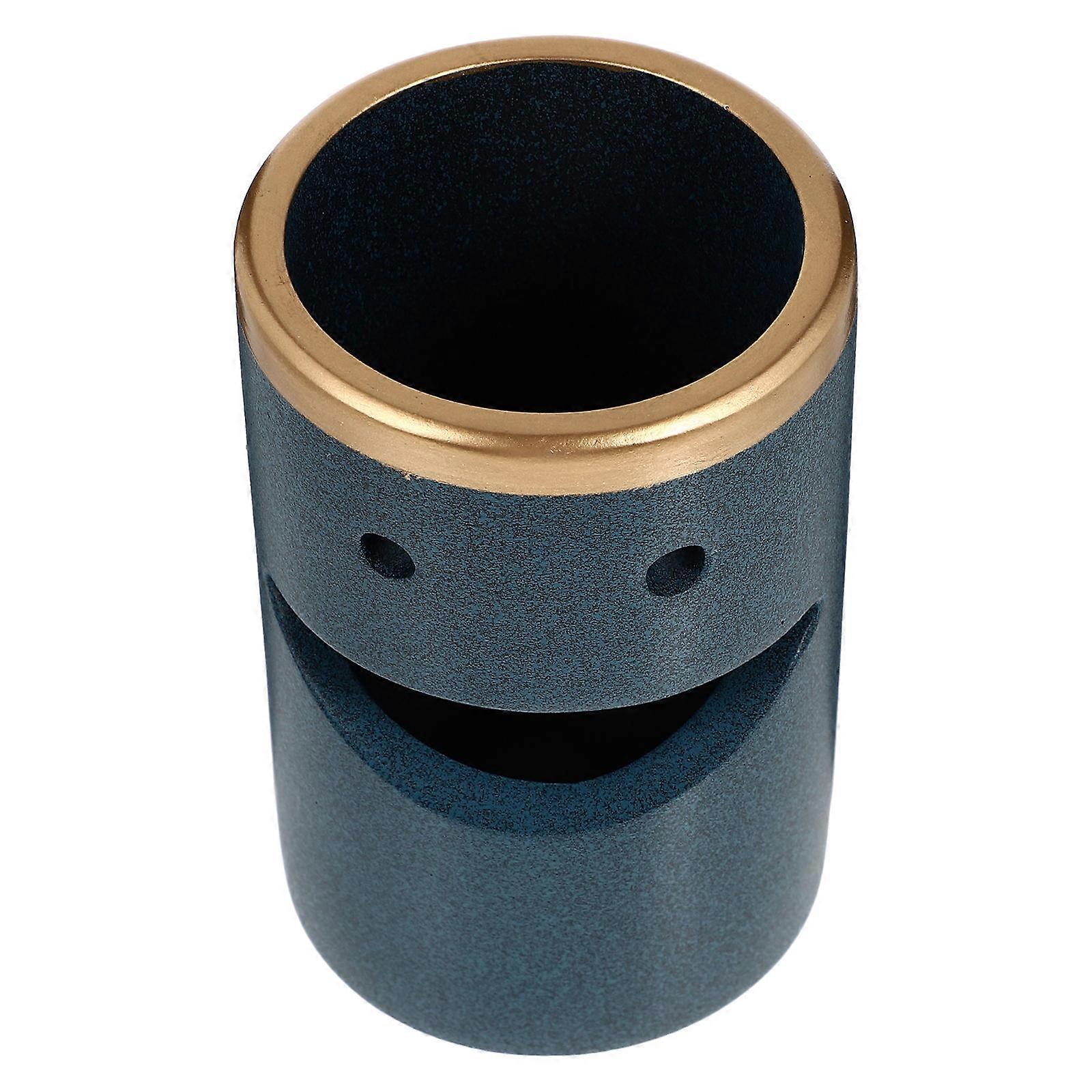 Lovely Pen Holder Practical Organizer For Students Crafts Classroom Decoration Blue Storage 1Pc