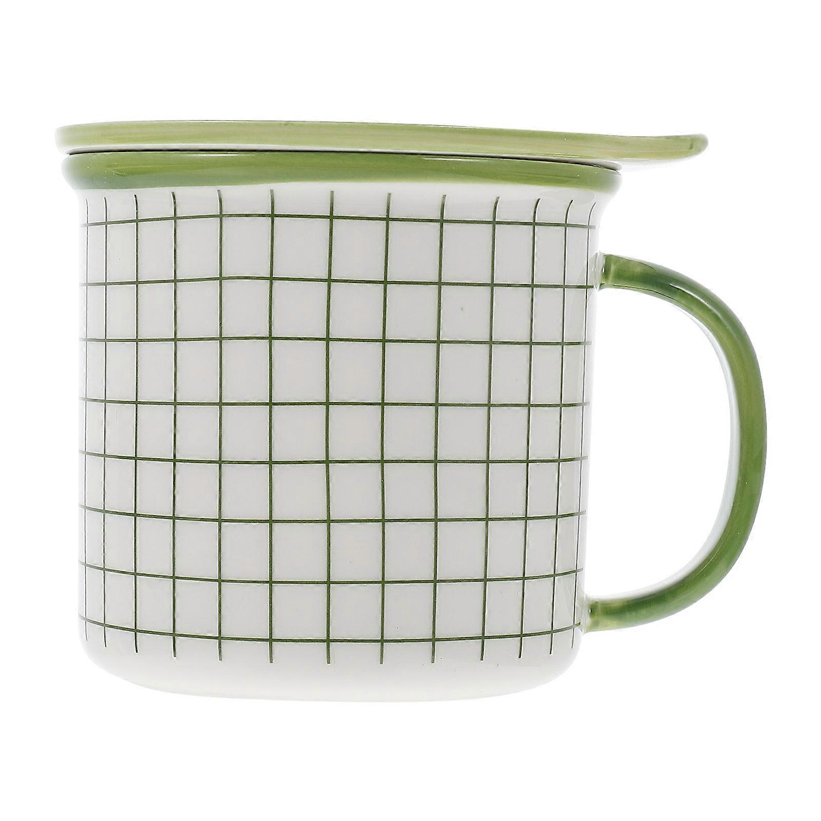 Portable Ceramic Water Container Tea Mug Designed For Adults Featuring Round Shape 1 Set