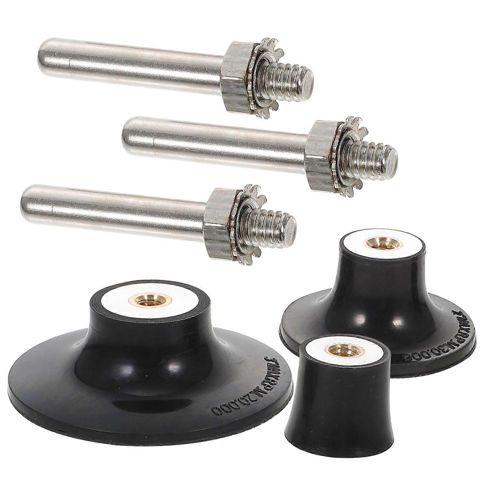 Black Disc Pad Holder for Power Drill Sander with Aluminum Core for Polishing Various Sizes