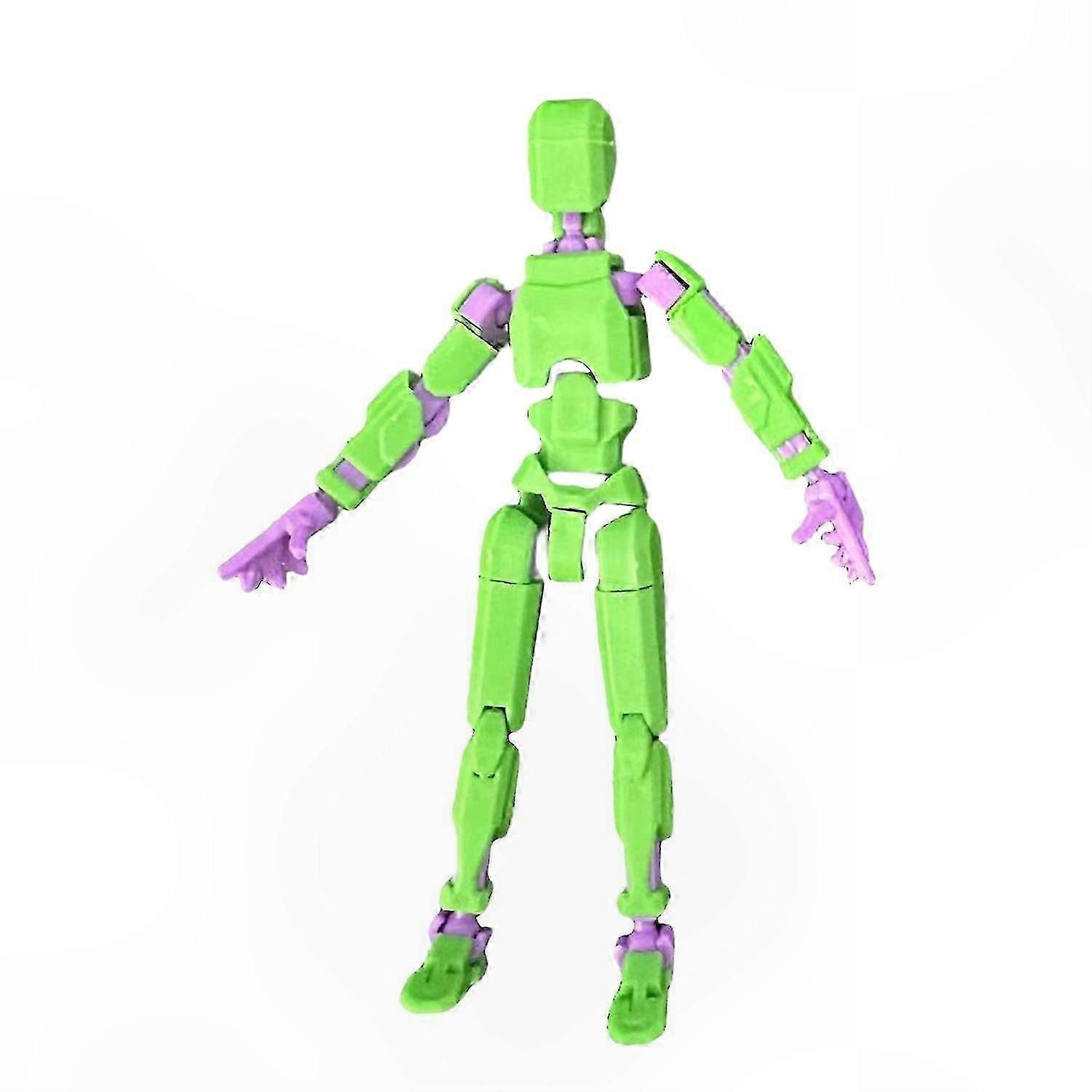 3D Printed Robot Action Figure, Titan Series Collectible Toy, Posable Model for Display