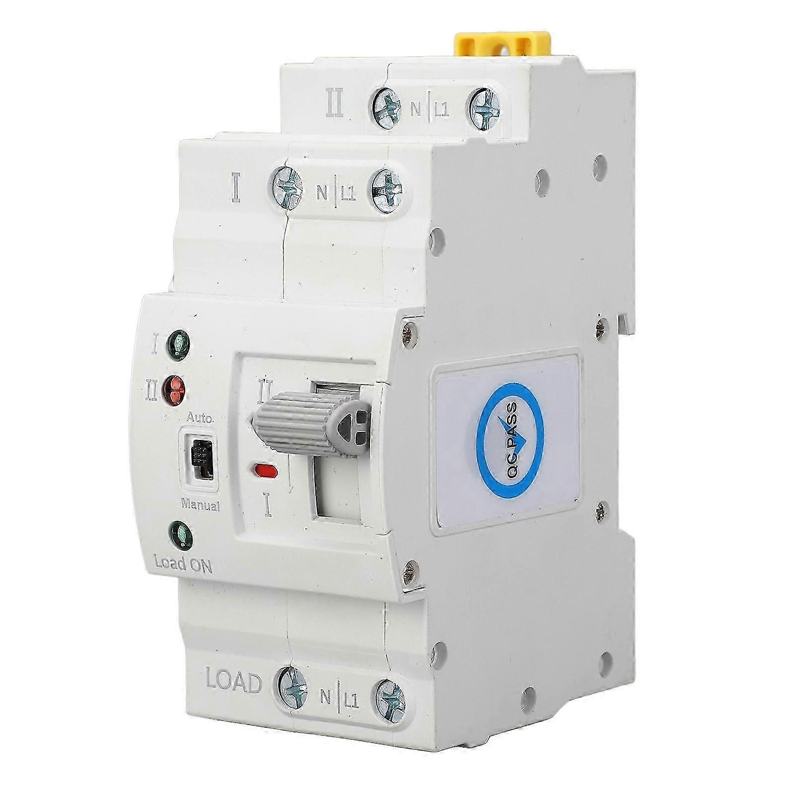 Dual Power Automatic Transfer Switch 2P 63A Millisecond Switching Power Transfer Switch ATS