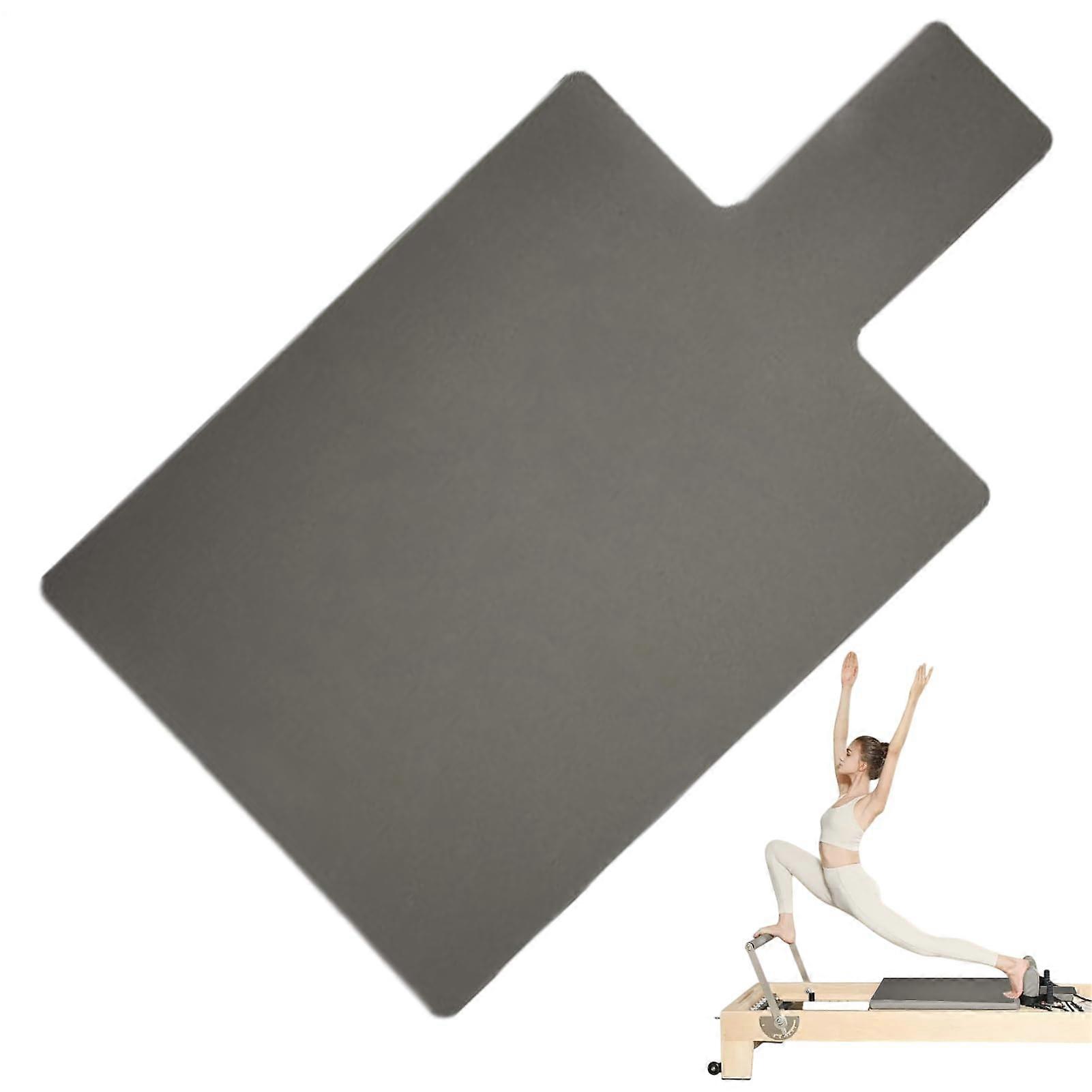 Pilates Reformation Mat – NonSlip, SweatAbsorbent, Washable Extra Thick Cushioning Gray 99.6x61cm
