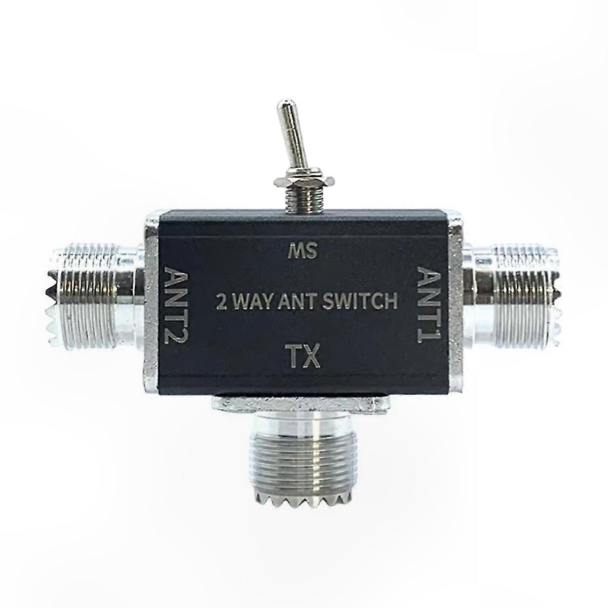 Coaxial Antenna Switch 2-Way Manual 100W 0-50MHz 1 Input 2 Outputs with Ground Option