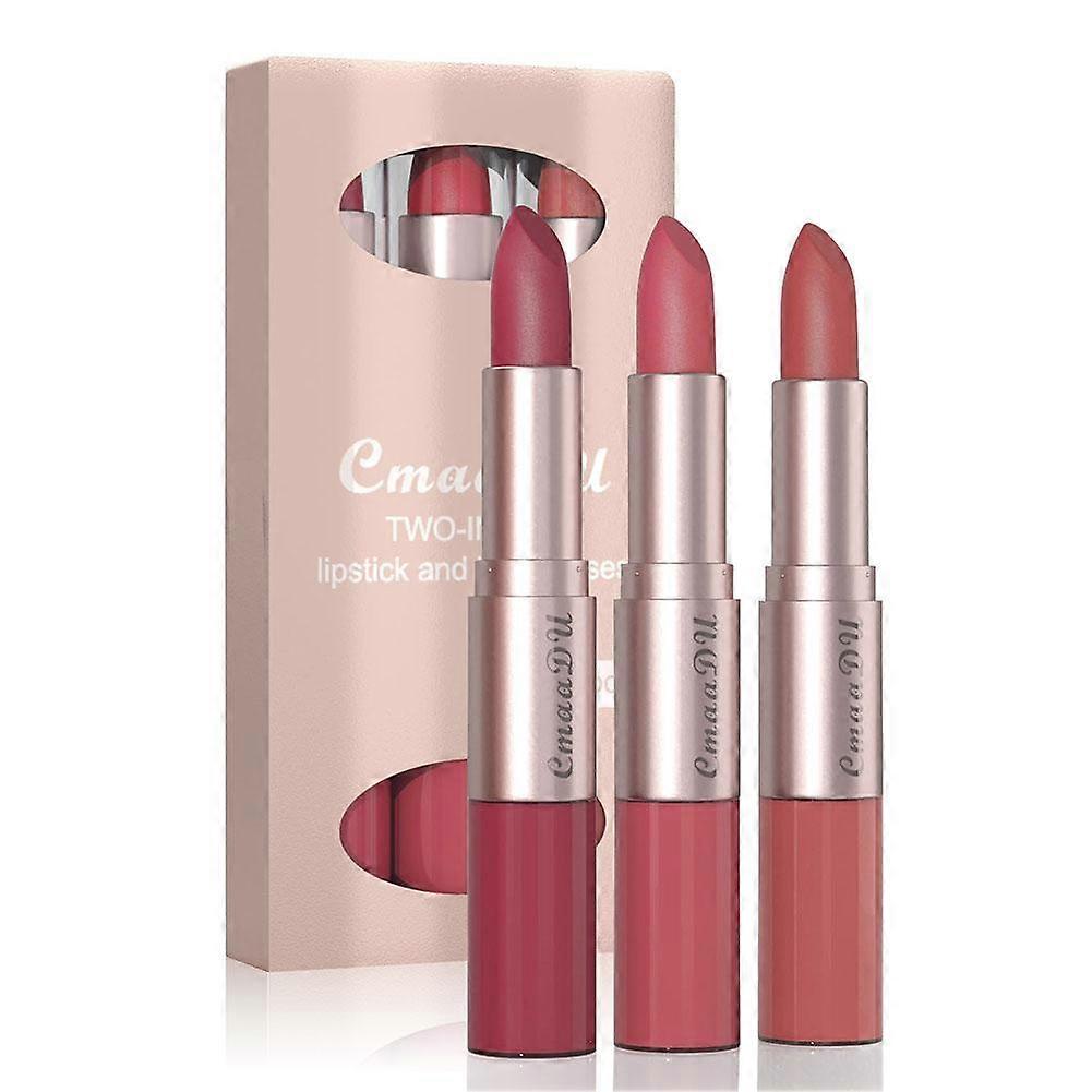Mat læbestift Lip Gloss Dobbelt Non-Stick Velour Matte Lip Glaze