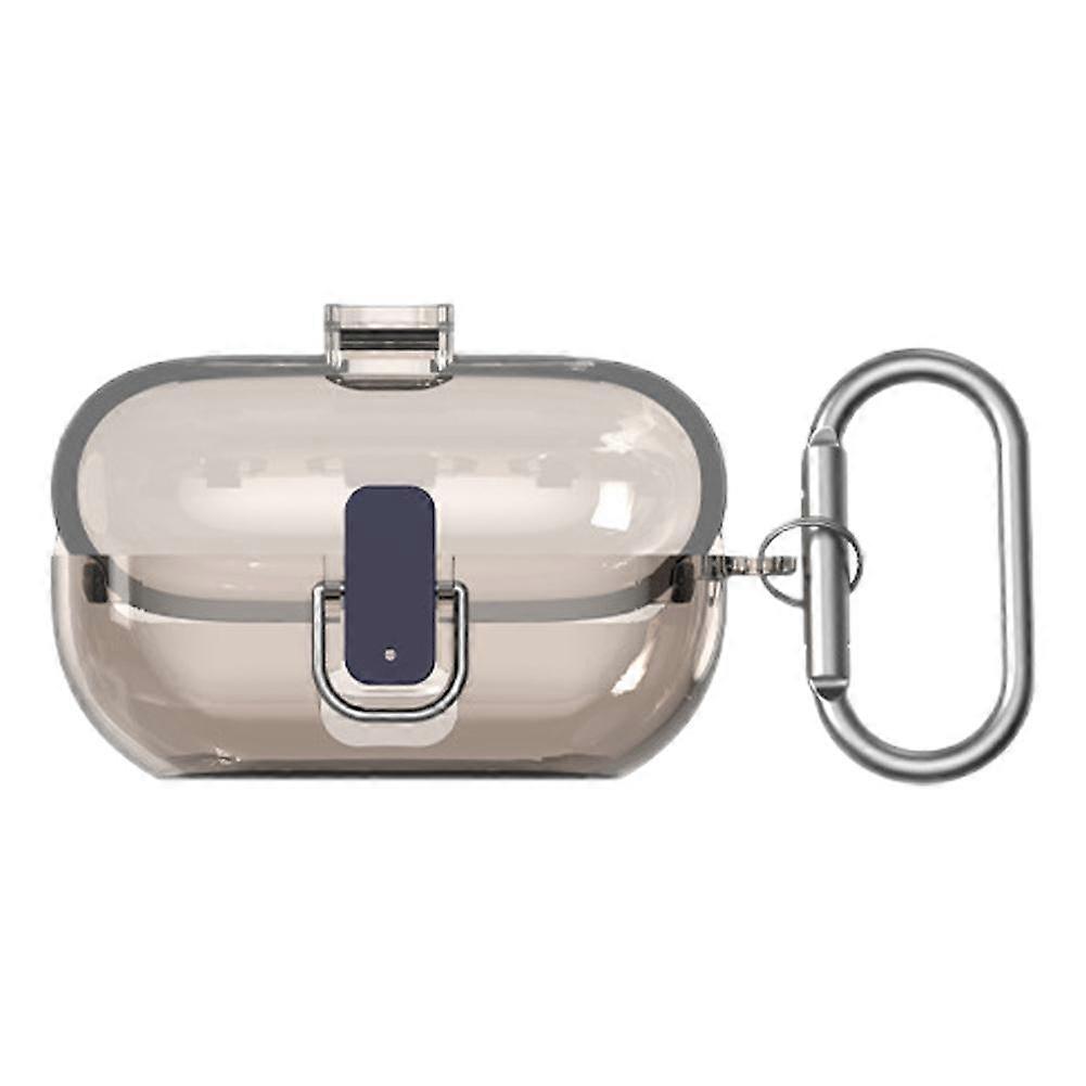 Capa protetora transparente em TPU para Beats Solo Buds com trava, disponível em 4 cores. Resistente à poeira e à água, leve, portátil e com design anti-perda.