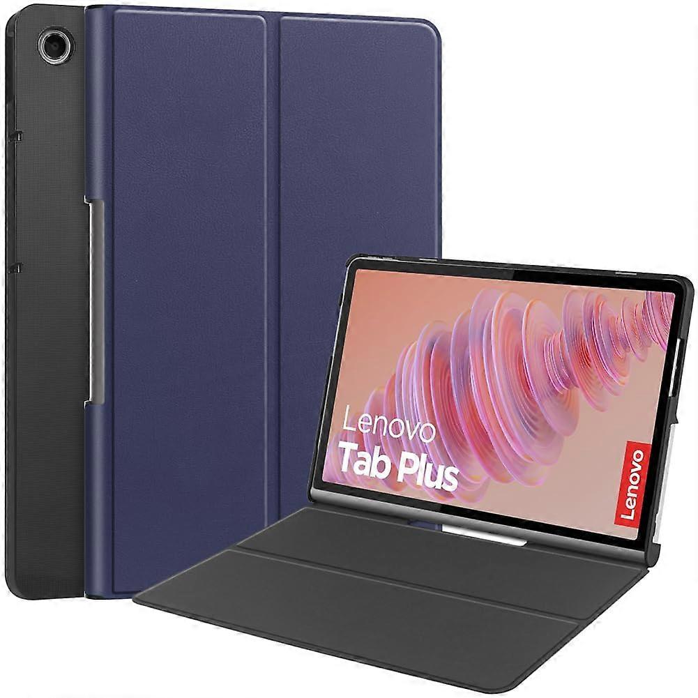Custer Case for Lenovo Tab Plus 11.5 TB351FU, Smart Leather Protective Cover Case Blue