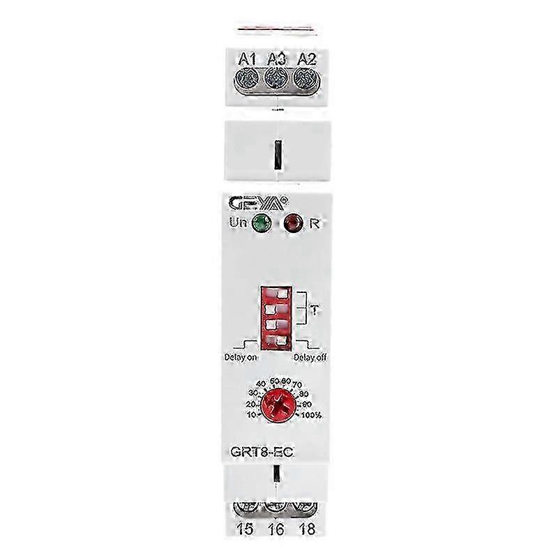 10A 230V Time Relay GEYA GRT8-EC Dual On/Off Delay Function