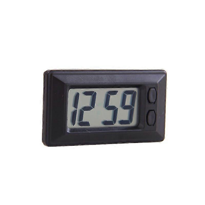 LCD Digital Clock - Ultra Thin Car Clock MiniTable Electronic Clock with Car Dashboard Electronic Clock with Time and Cale Display