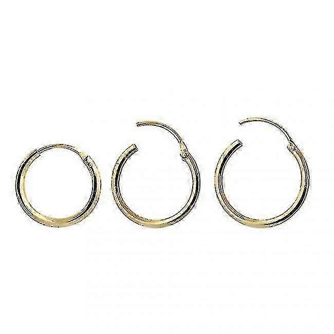 10 mm Segment Hoop Nesering i 9K gull
